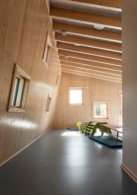 Blick Richtung Turnraum