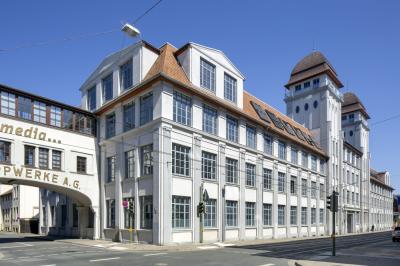 Block III mit Wassertürmen der Dürkopp-Werke 