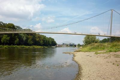 Glacisbrücke über der Weser