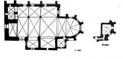 Grundriss Marienkirche mit Krypta
