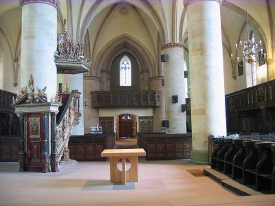 Blick vom Chor zur Ratsherrenloge