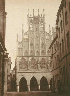 Historische Aufnahme des Rathauses Münster