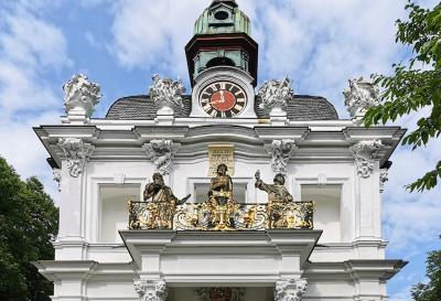 Szene der Verurteilung Jesu durch Pilatus an der Heiligen Stiege