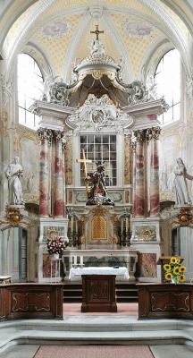 Barocker Hochaltar in der Kreuzbergkirche