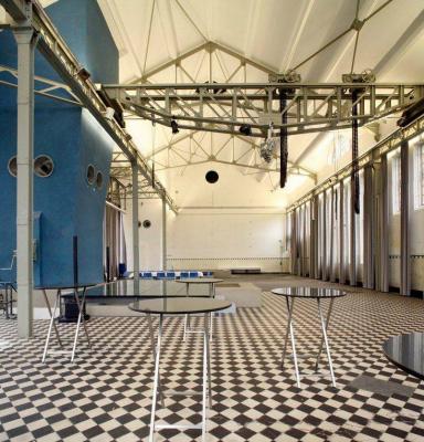 Innenansicht der ehemaligen Maschinenhalle
