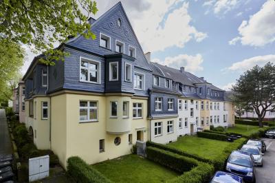 Wohnsiedlung Erbhof Bochum, Straßenperspektive