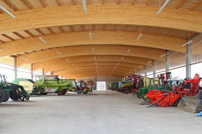Werkstatt- und Maschinenhalle, stützenfreier Innenraum