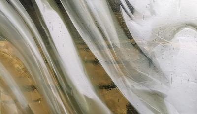 Detail strukturiertes Fensterglas