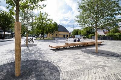 Blücherplatz Spenge, Platzansicht