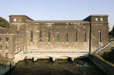 Wasserseitige Ansicht Kraftwerk 