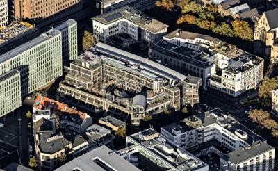 WDR-Arkaden aus der Luft gesehen