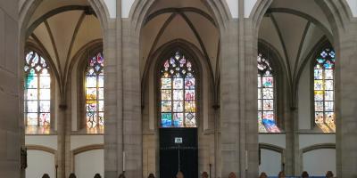 Salvatorkirche Duisburg Ansicht Kirchenfenster