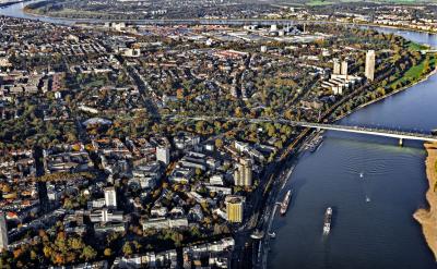 Zoobrücke Köln Luftbild
