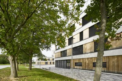 Neubau Gesamtschule Hürth, Außenperspektive