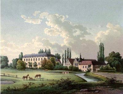 Schloss Heessen um 1860