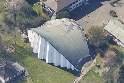 Schrägluftbild St. Suitbert Essen von Südosten
