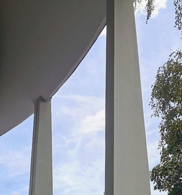 Detail Stützen und Dach