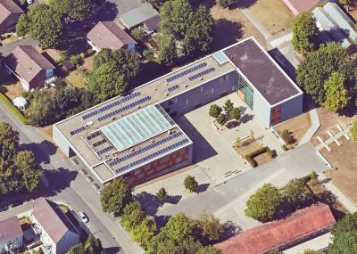 Luftbild Martin-Luther-King Schule in Marl