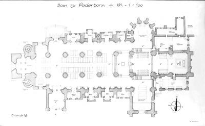 Grundriss Paderborner Dom