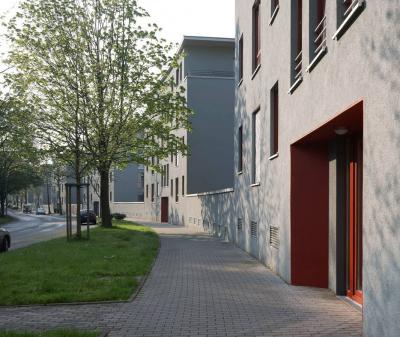 Ensemble im Fußgängerraum