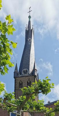 gedrehter Turmhelm von St. Lambertus Düsseldorf
