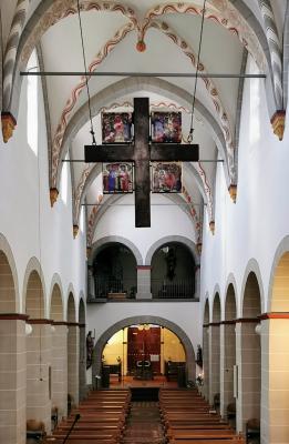 Innenansicht Kirchenraum mit Blick nach Westen