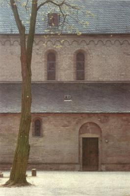 Eingangsseite Seitenschiff St. Clemens in Wissel (ca. 1978)