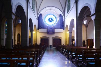 Blick zur Orgel