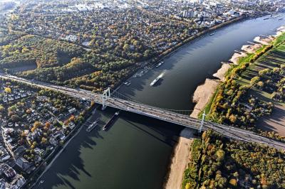 Rodenkirchener Brücke von oben