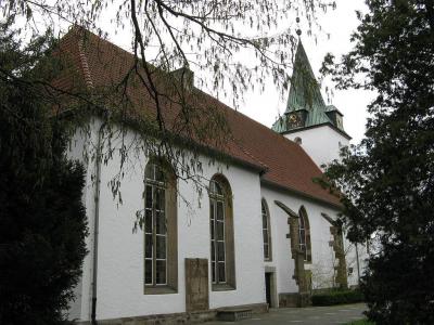 Nordostansicht Ev. Kirche Hille