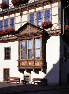 Erker an der Westseite des Rathauses
