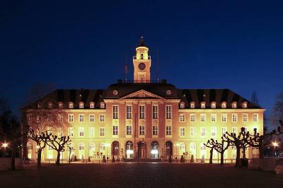 Rathaus Herne bei Nacht