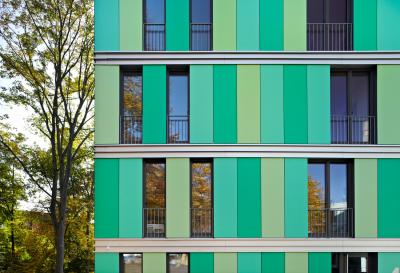 Experimenteller Wohnungsbau Ostersiepen, Ausschnitt Fassade