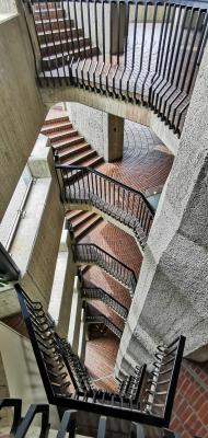 Treppenhaus, Blick ins Treppenauge
