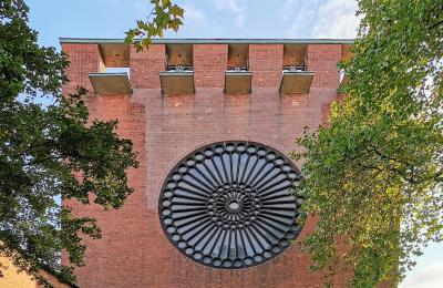 große Fensterrose St. Engelbert Essen