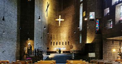 Kircheninnenraum von Neu St. Alban Köln