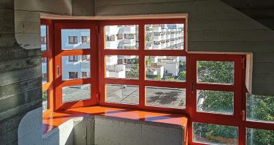 Ausblick Fenster Treppenhausturm