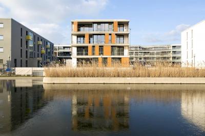 Wohnbebauung PIER 78 Punkthaus Wasseransicht