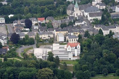Klassizismusviertel Arnsberg aus der Luft