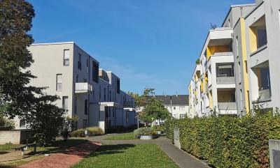Blick nach Westen vom Innenhof aus