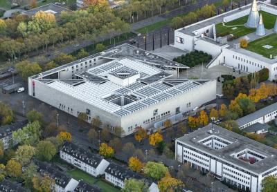 Städtisches Kunstmuseum Bonn, Luftbild von Westen