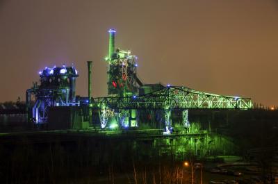 Landschaftspark Duisburg-Nord bei Nacht