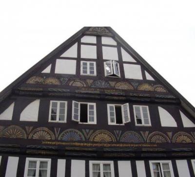 Fachwerkgiebelhaus, "Alt-Horn", das älteste Fachwerkhaus der Stadt