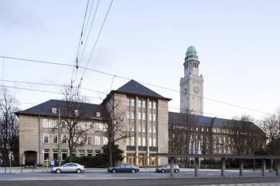 Ansicht des östlichen Erweiterungsbaus