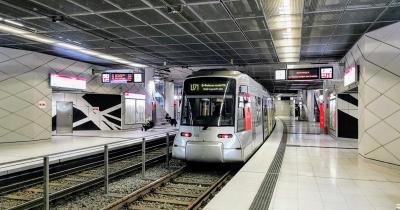 Bahnhaltestelle Pempelforter Straße, Bahnsteig