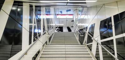 Bahnhaltestelle Pempelforter Straße, Treppenaufgang