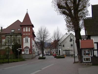 Blick in die Ravensberger Straße mit Kaiserlicher Post
