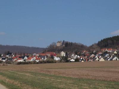 Historischer Stadtkern von Schieder-Schwalenberg mit der Burg Schwalenberg