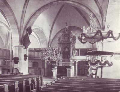 St. Peter und Paul, Innenraum um 1902