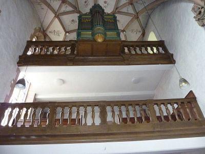Blick zur Orgel aus dem 17. Jahrhundert